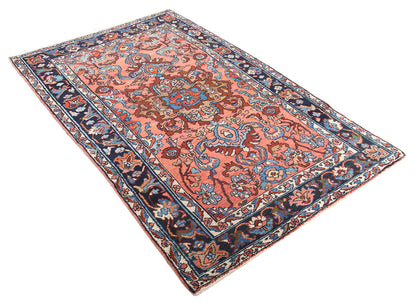 Tappeto Lillian Antico Persiano Autentico | Annodato a Mano 210x128cm