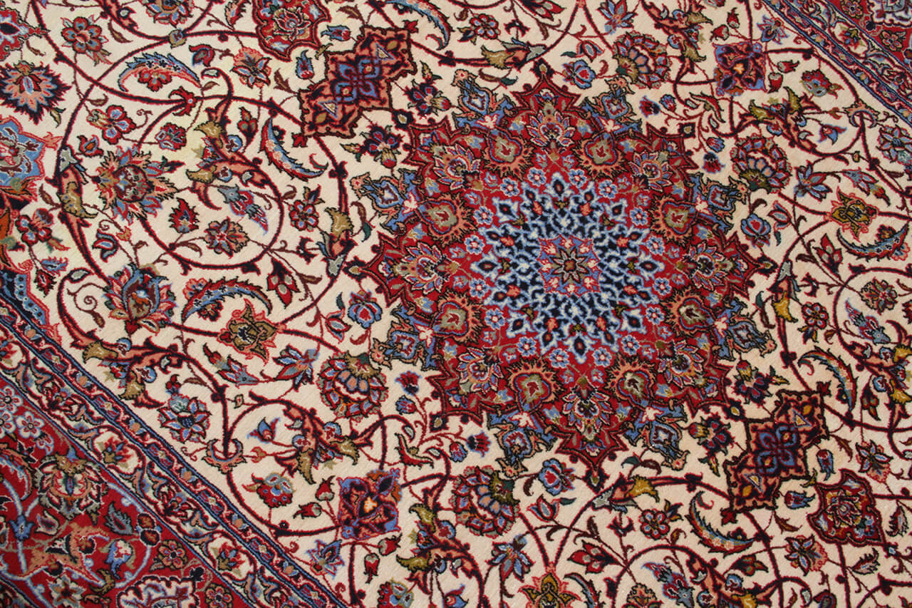 Tappeto Persiano ISFAHAN Seta/Lana 255x156cm