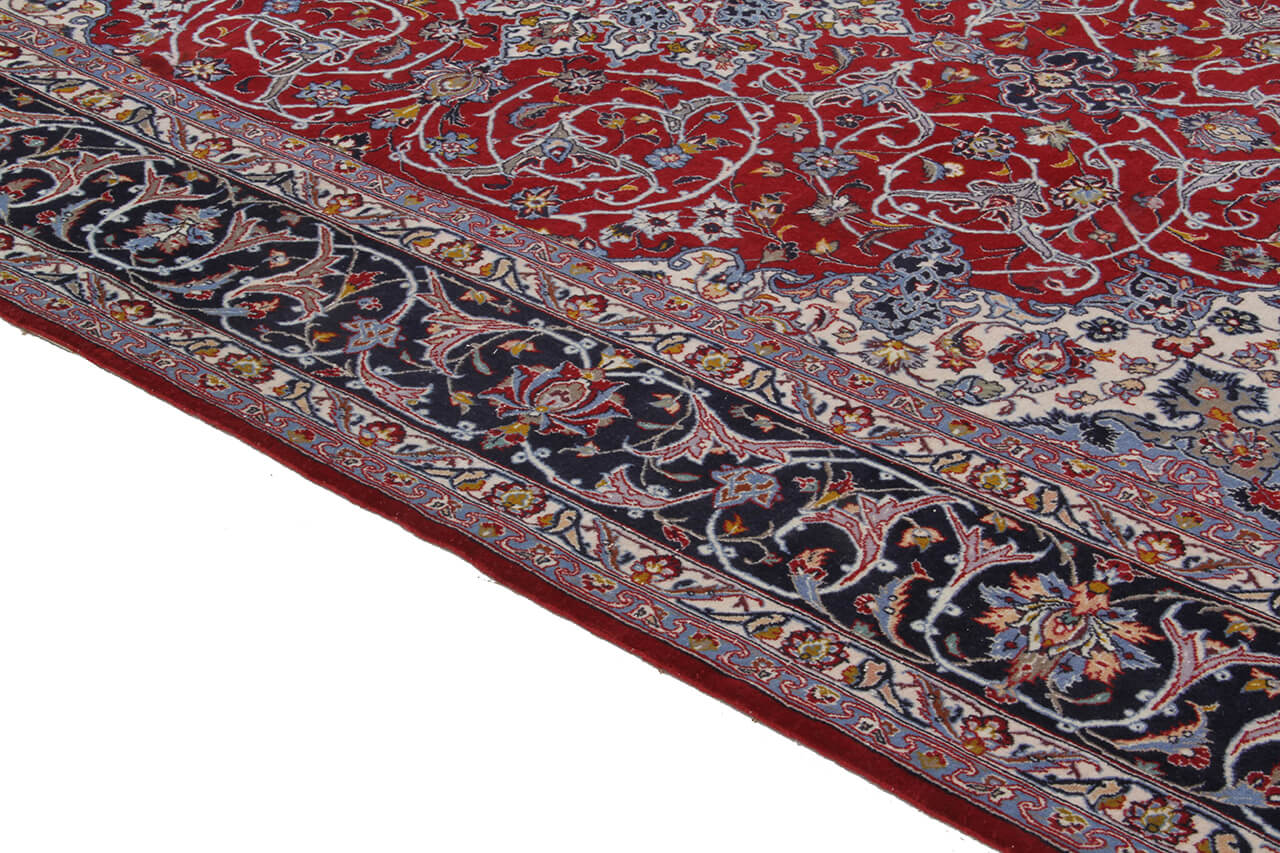 Persian Isfahan Silk & Wool Rug 220_152 cm