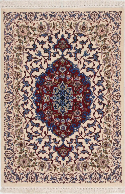 Tappeto Persiano ISFAHAN Seta/Lana 118x82cm