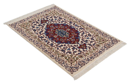 Persian Isfahan Silk & Wool Rug 118_82 cm