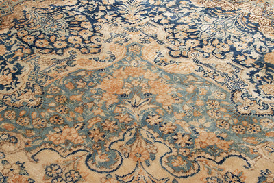 Tappeto Kerman Antico Persiano Autentico | Annodato a Mano 528x336cm - CarpetLiving