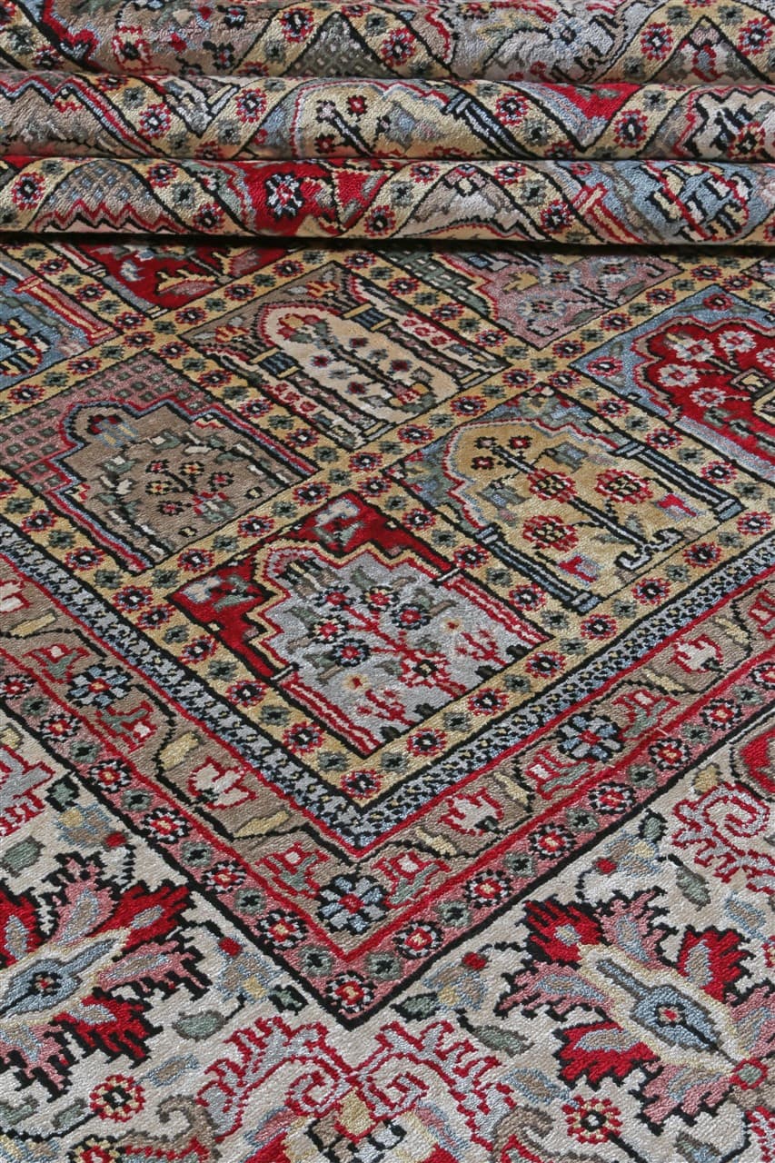 Tappeto Agra in Viscosa  - Effetto Seta - Stile Orientale  248x235cm - CarpetLiving