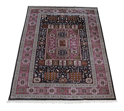 Tappeto Agra in Viscosa  - Effetto Seta - Stile Orientale  313x207cm - CarpetLiving