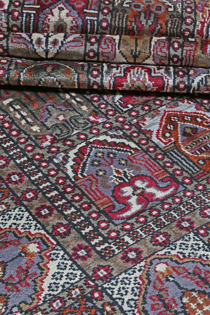 Tappeto Agra in Viscosa  - Effetto Seta - Stile Orientale  299x207cm - CarpetLiving