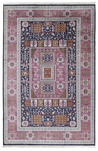Tappeto Agra in Viscosa  - Effetto Seta - Stile Orientale  320x209cm - CarpetLiving