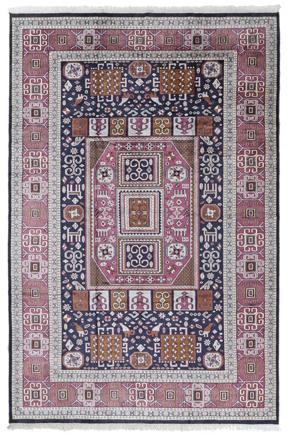 Tappeto Agra in Viscosa  - Effetto Seta - Stile Orientale  320x209cm - CarpetLiving