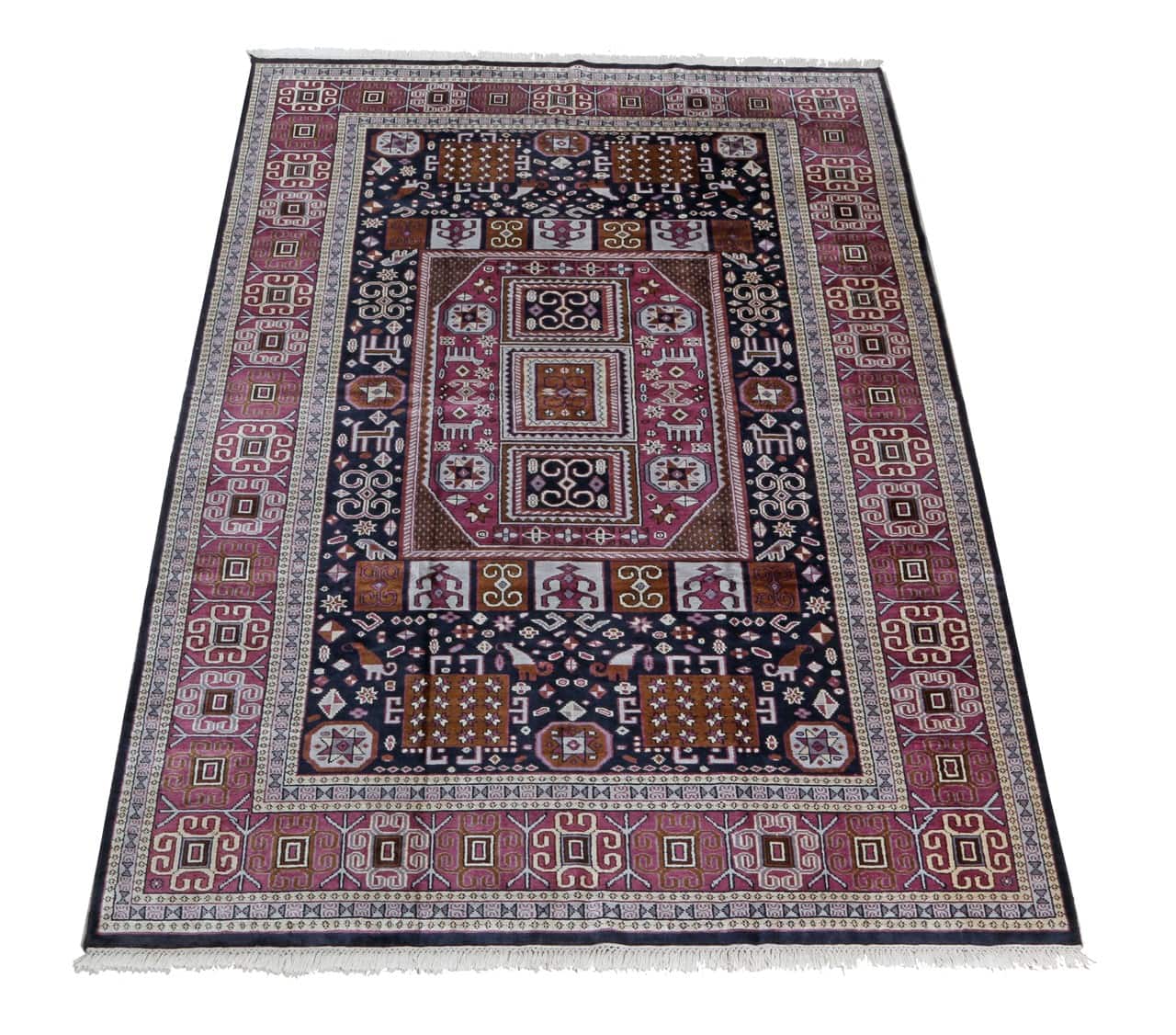 Tappeto Agra in Viscosa  - Effetto Seta - Stile Orientale  320x209cm - CarpetLiving