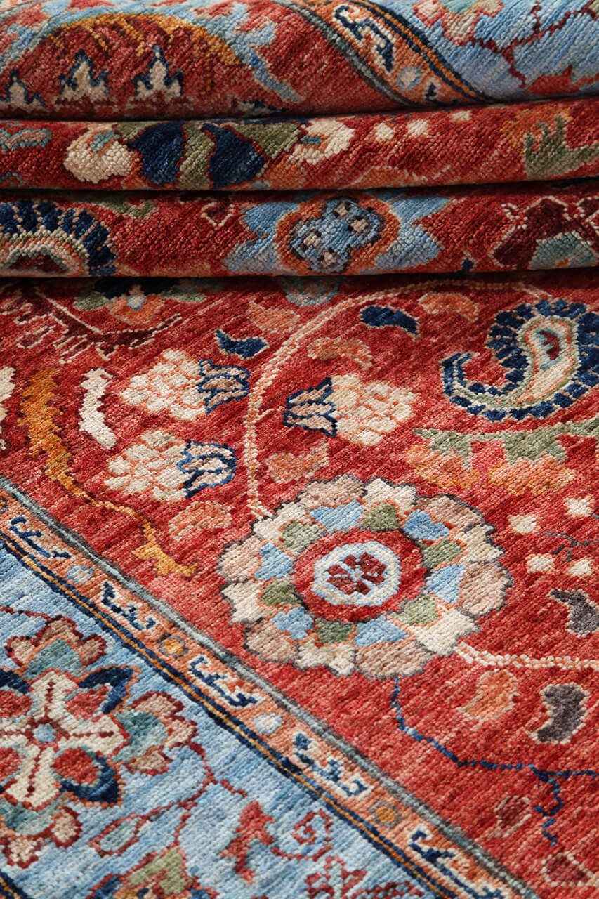 Tappeto Ziegler Decorativo floreale, fatto a mano 242x166cm