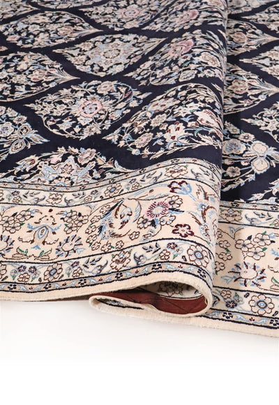 Tappeto Persiano NAIN 9L fine Blu 308x207cm