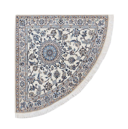 Fine Persian Nain Corner Rug 9La 130_130 cm