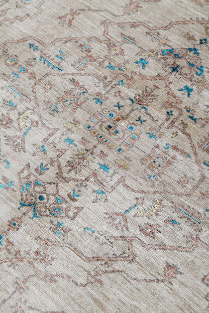 Handmade Ziegler Decorative Floral Rug, 238x175cm
