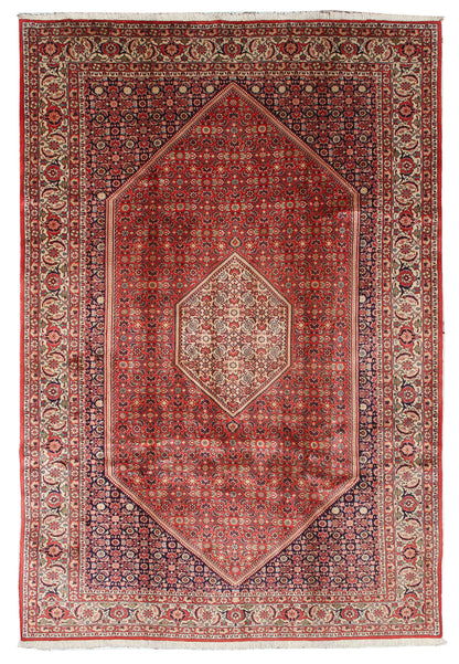 Handmade Bidjar Wool Rug Red