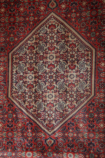 Tappeto Bidjar in lana, rosso, fatto a mano - CarpetLiving