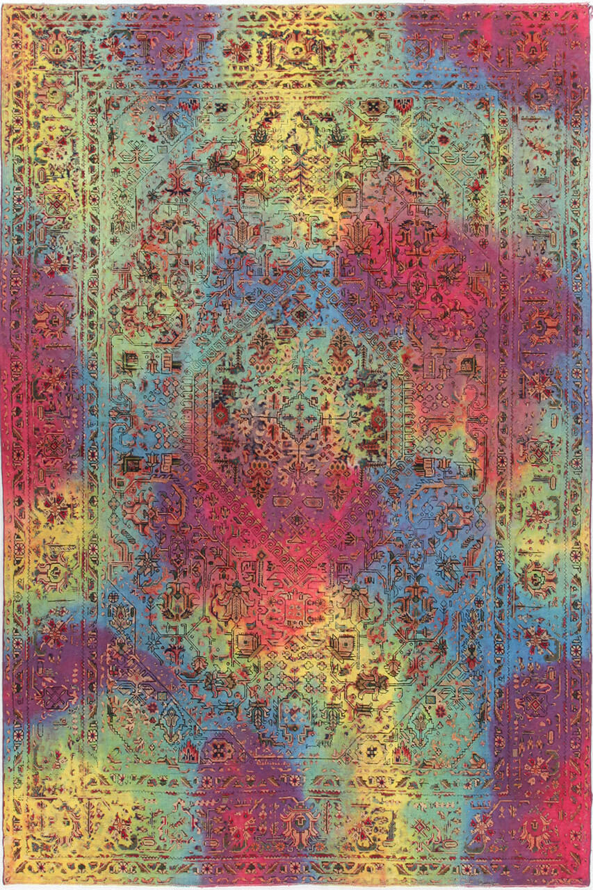 Handmade Authentic Vintage Oriental Rug, 302x200cm