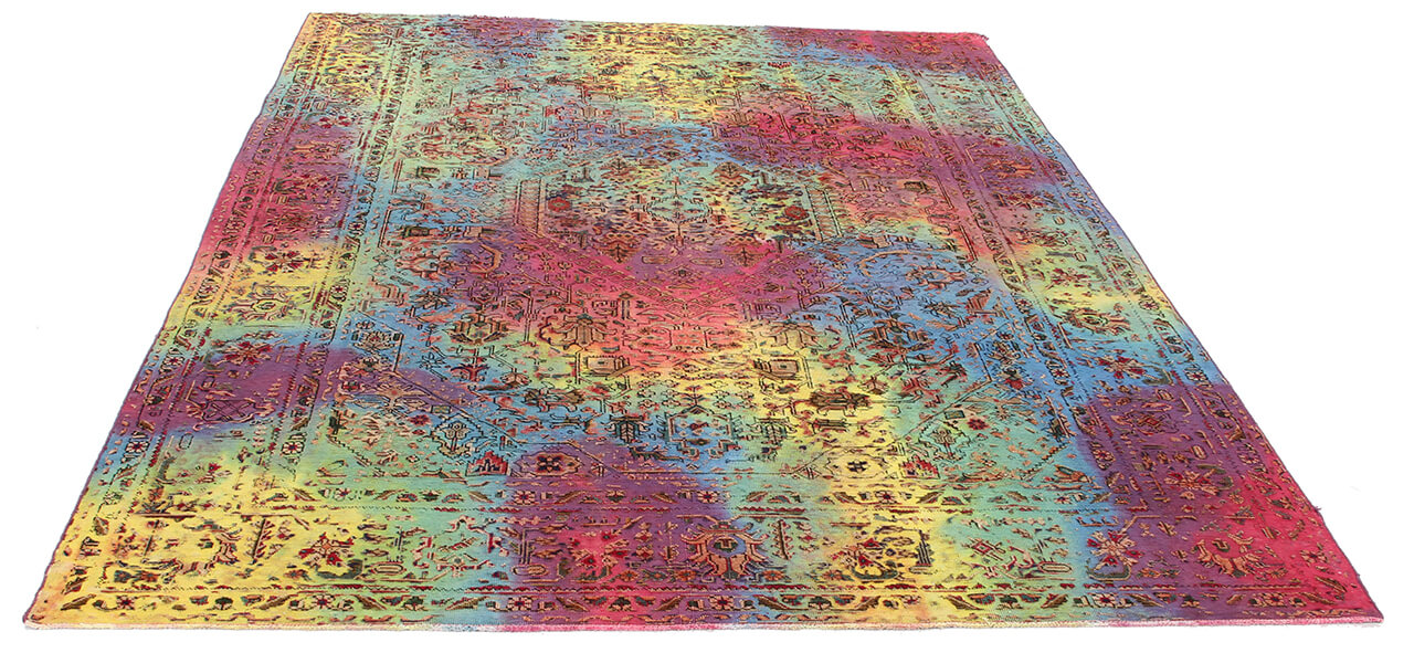 Handmade Authentic Vintage Oriental Rug, 302x200cm