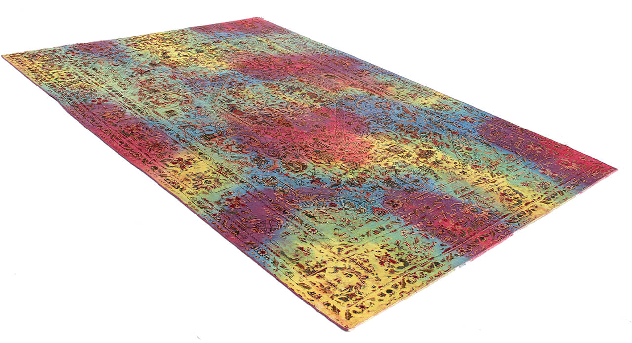 Handmade Authentic Vintage Oriental Rug, 302x200cm