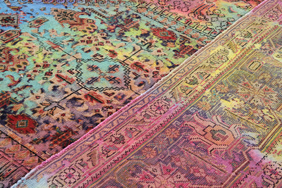 Handmade Authentic Vintage Oriental Rug, 302x200cm