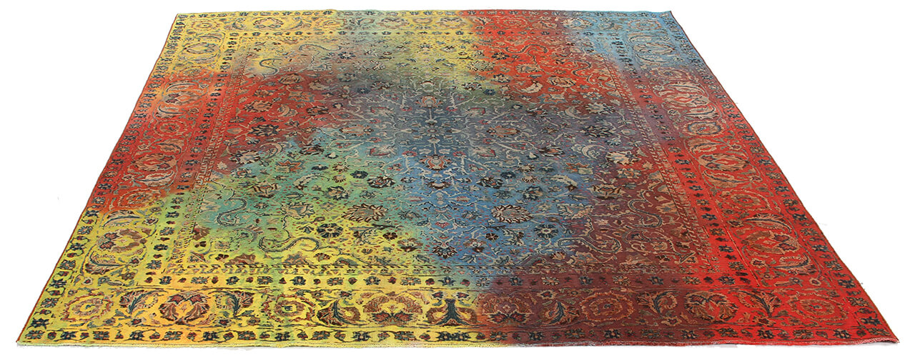 Handmade Authentic Vintage Oriental Rug, 295x240cm