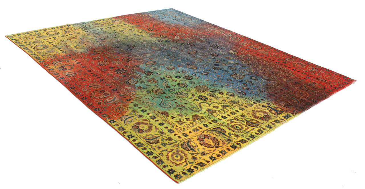 Handmade Authentic Vintage Oriental Rug, 295x240cm