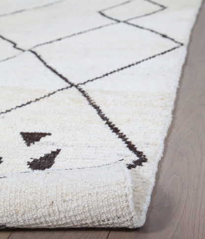 Taimany - Multicolor Tribal Wool Rug - Hand-Knotted 240x150cm
