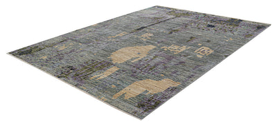 Tappeto Moderno in lana, fatto a mano, design astratto 235x171cm