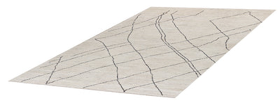 Tappeto design moderno bianco stile berbero, fatto a mano 237x165cm - CarpetLiving