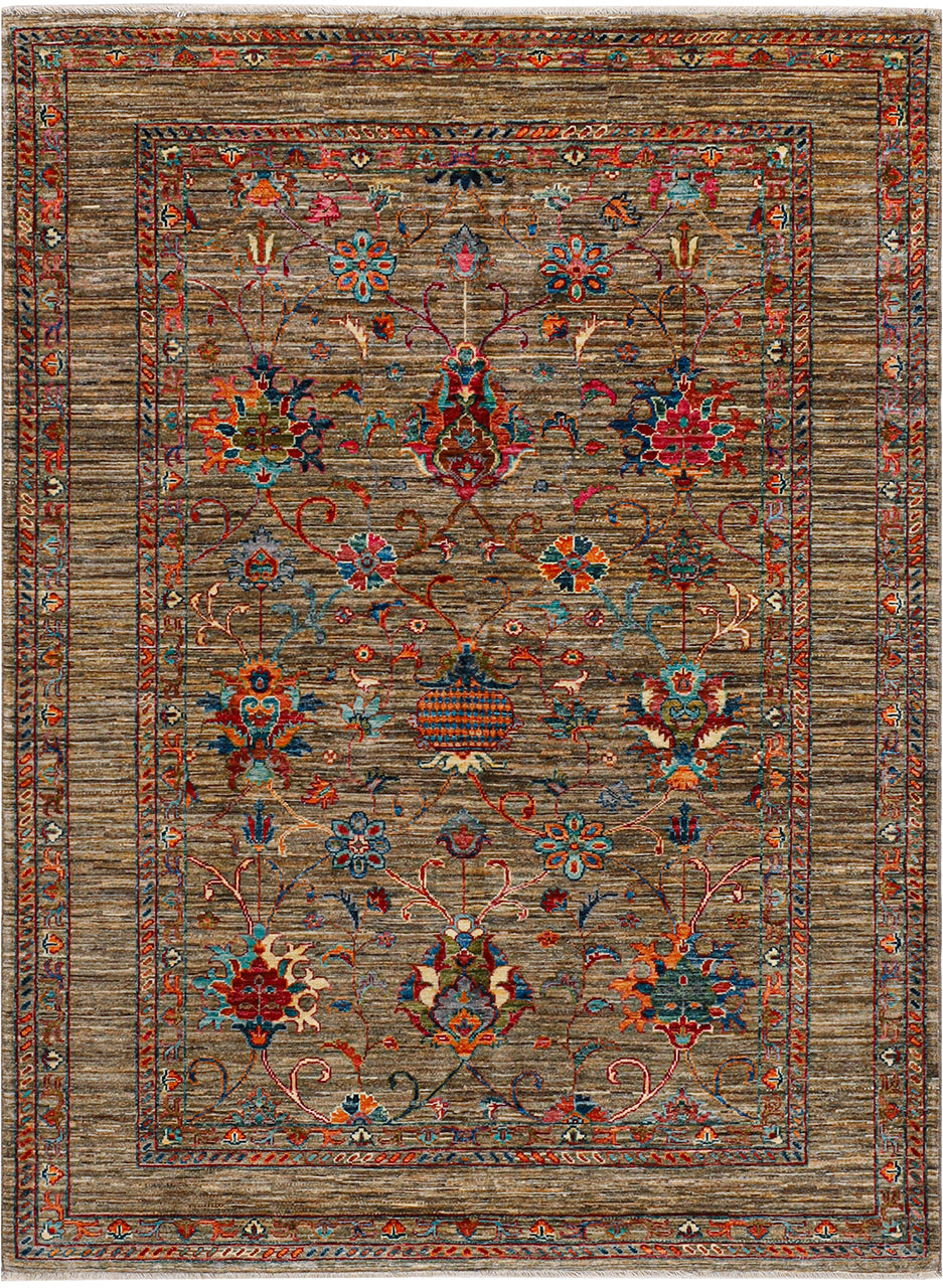 Handmade Ziegler Decorative Floral Rug, 210x154cm