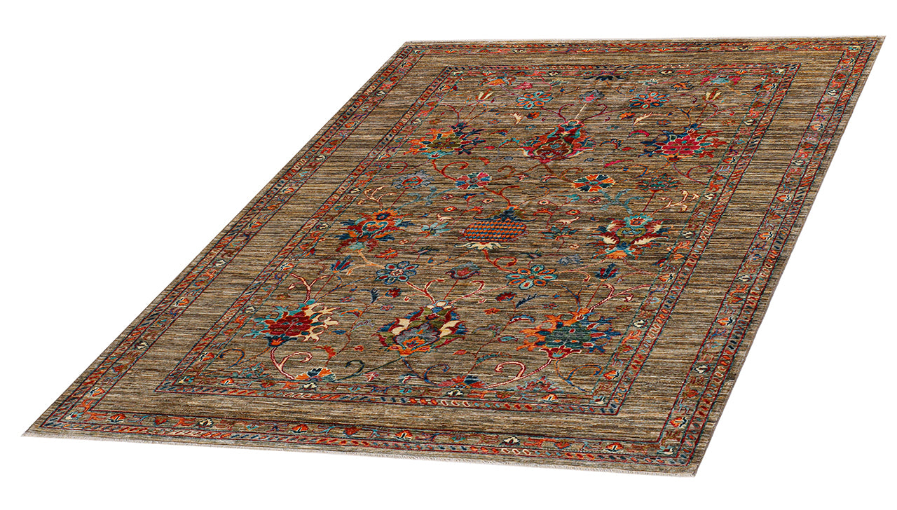 Handmade Ziegler Decorative Floral Rug, 210x154cm