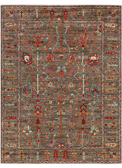 Handmade Ziegler Decorative Floral Rug, 197x150cm