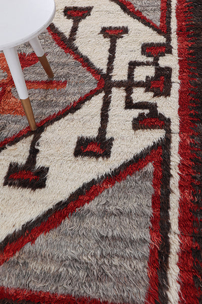 Tappeto stile berbero Navajo multicolore, fatto a mano 215x161cm - CarpetLiving