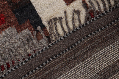 Tappeto stile berbero Navajo multicolore, fatto a mano 325x198cm - CarpetLiving