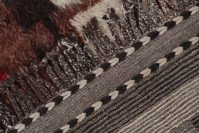 Tappeto stile berbero Navajo multicolore, fatto a mano 246x174cm - CarpetLiving