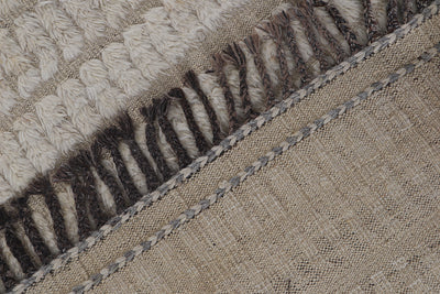 Tappeto design moderno bianco stile berbero, fatto a mano 234x190cm - CarpetLiving