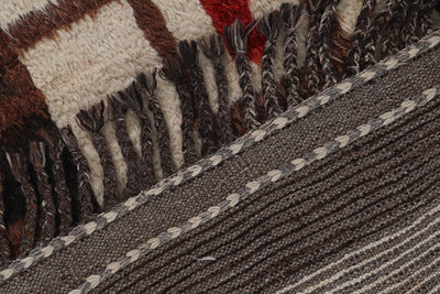 Tappeto stile berbero Navajo multicolore, fatto a mano 222x178cm - CarpetLiving