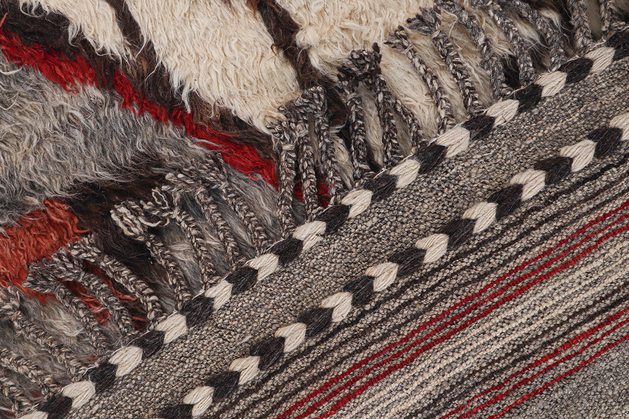 Navajo Berber style carpet multi, handmade 202x152cm