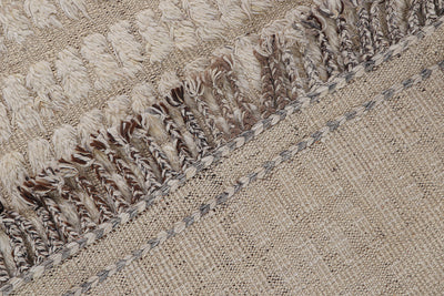 Tappeto design moderno bianco stile berbero, fatto a mano 241x176cm - CarpetLiving
