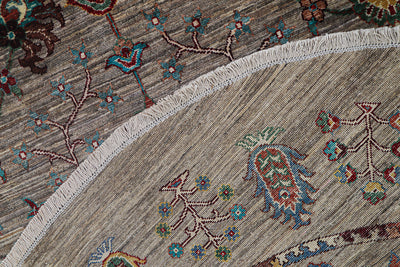 Tappeto Ziegler Decorativo floreale, fatto a mano 218x203cm