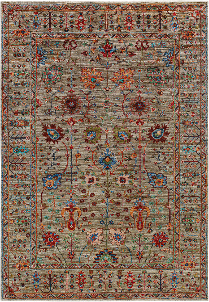 Handmade Ziegler Decorative Floral Rug, 249x172cm