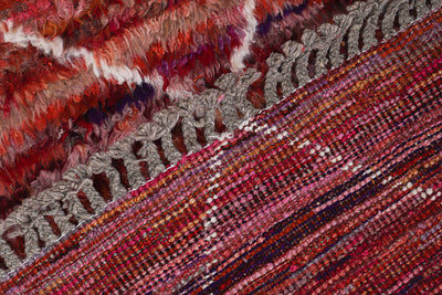 Tappeto berbero pelo lungo rosso, fatto a mano 292x215cm - CarpetLiving
