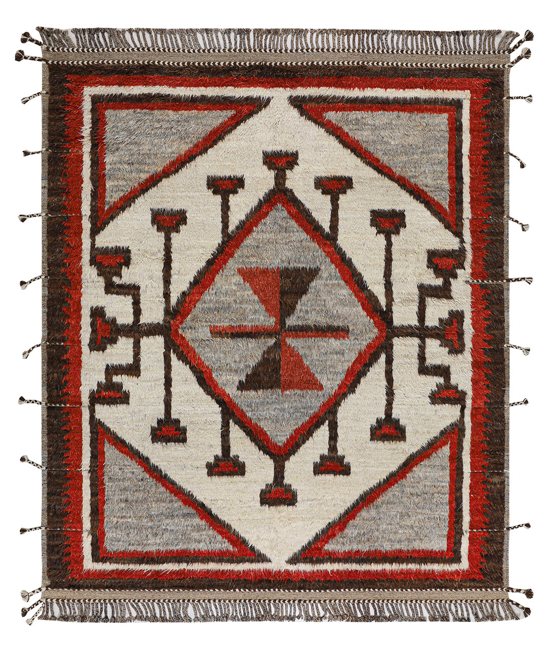 Navajo Berber style carpet multi, handmade 308x259cm