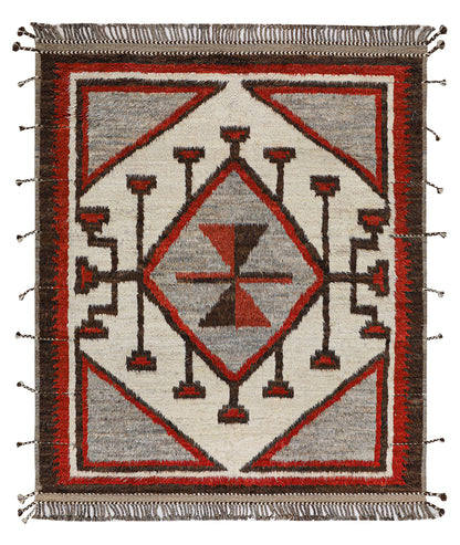Navajo Berber style carpet multi, handmade 308x259cm