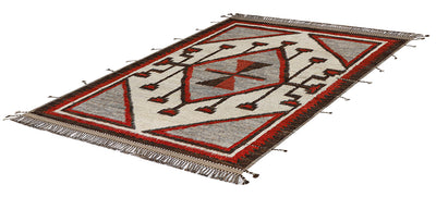 Tappeto stile berbero Navajo multicolore, fatto a mano 308x259cm - CarpetLiving