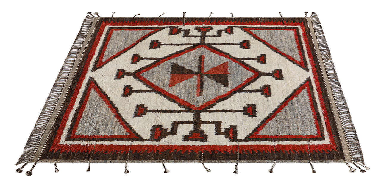 Navajo Berber style carpet multi, handmade 308x259cm