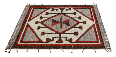 Tappeto stile berbero Navajo multicolore, fatto a mano 308x259cm - CarpetLiving