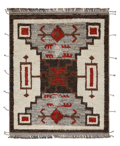 Tappeto stile berbero Navajo multicolore, fatto a mano 300x250cm - CarpetLiving