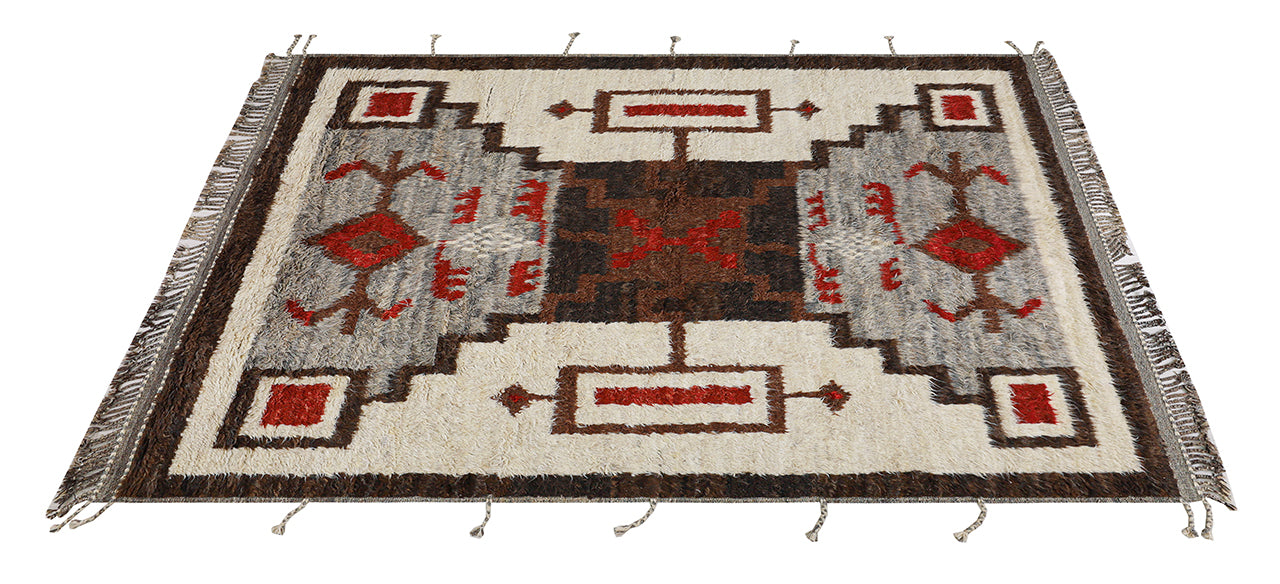 Navajo Berber style carpet multi, handmade 300x250cm