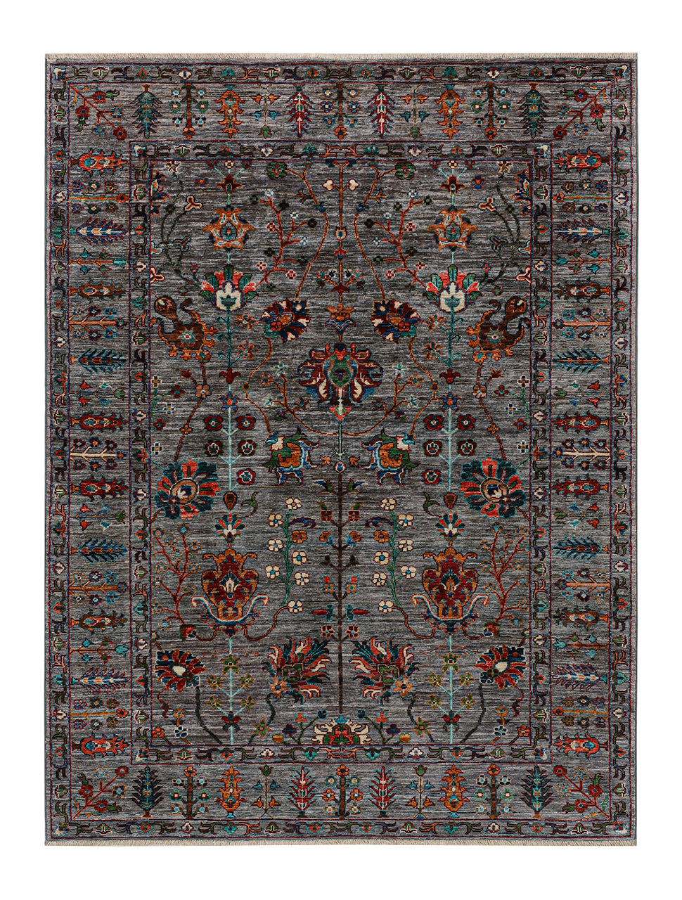 Handmade Ziegler Decorative Floral Rug, 206x153cm