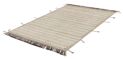 Tappeto design moderno bianco stile berbero, fatto a mano 236x179cm - CarpetLiving