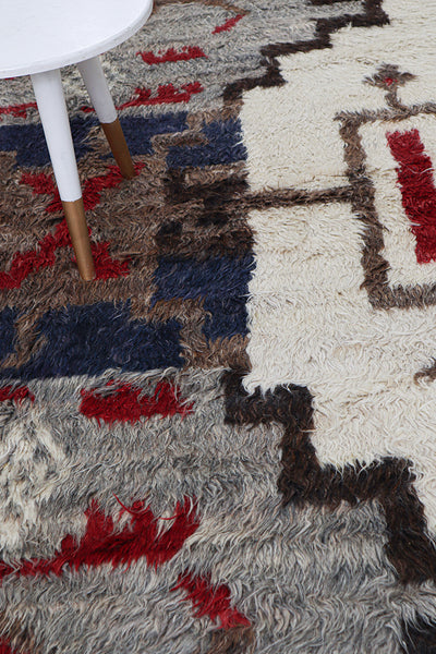 Tappeto stile berbero Navajo multicolore, fatto a mano 305x210cm - CarpetLiving